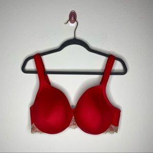Cacique Red and Tan Bra